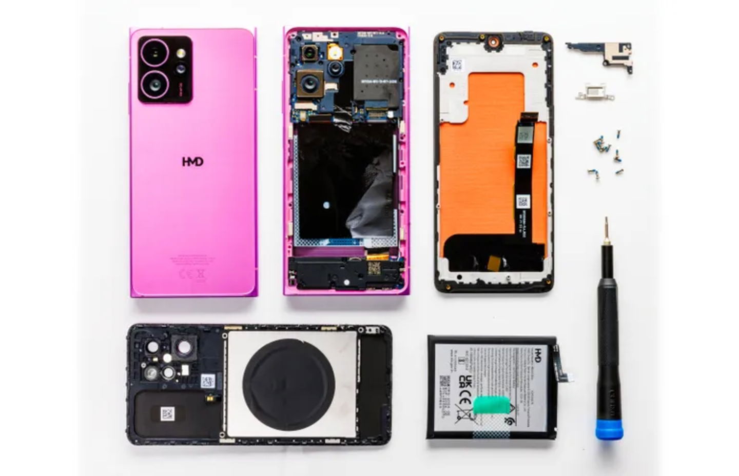 The new HMD Skyline, an easy-to-repair smartphone with a design inspired by the legendary Nokia Lumia